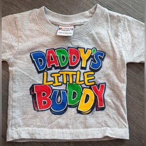 Vintage 90s Y2K Happy Kids “Daddy’s Little Buddy graphic tee.